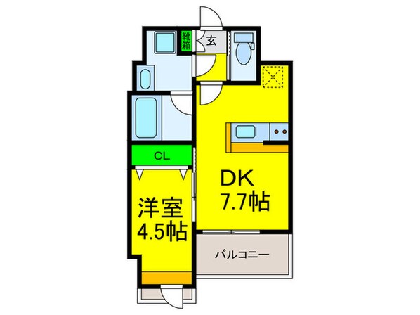 プレジオ難波ＡＳＩＡＮの物件間取画像